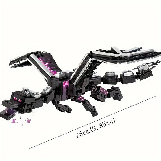 246pcs Black Pixel Dragon