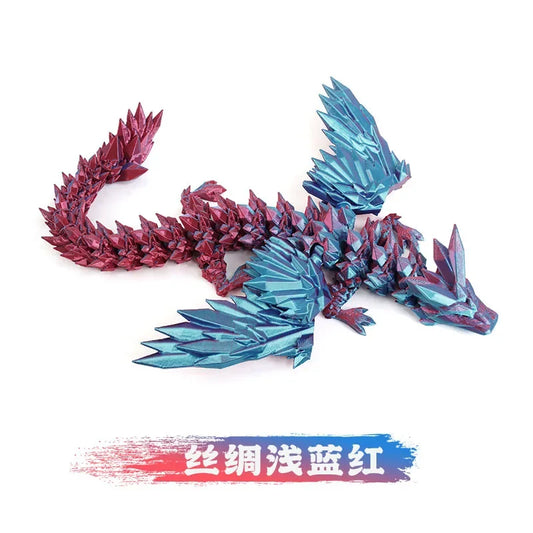 3D Rotatable Articulated Dragon in Egg โ Realistic Statue & Kid Gift for Decoration or Play